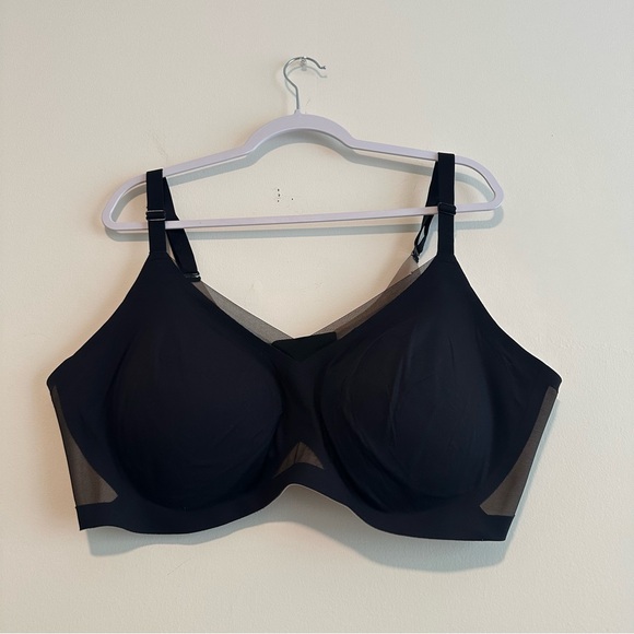 Honeylove Black CrossOver V-Neck Bra Mesh Bra Sz 3x - Picture 4 of 13